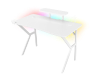 Genesis Biurko gamingowe HOLM 320 RGB białe - 1077883 - zdjęcie 3